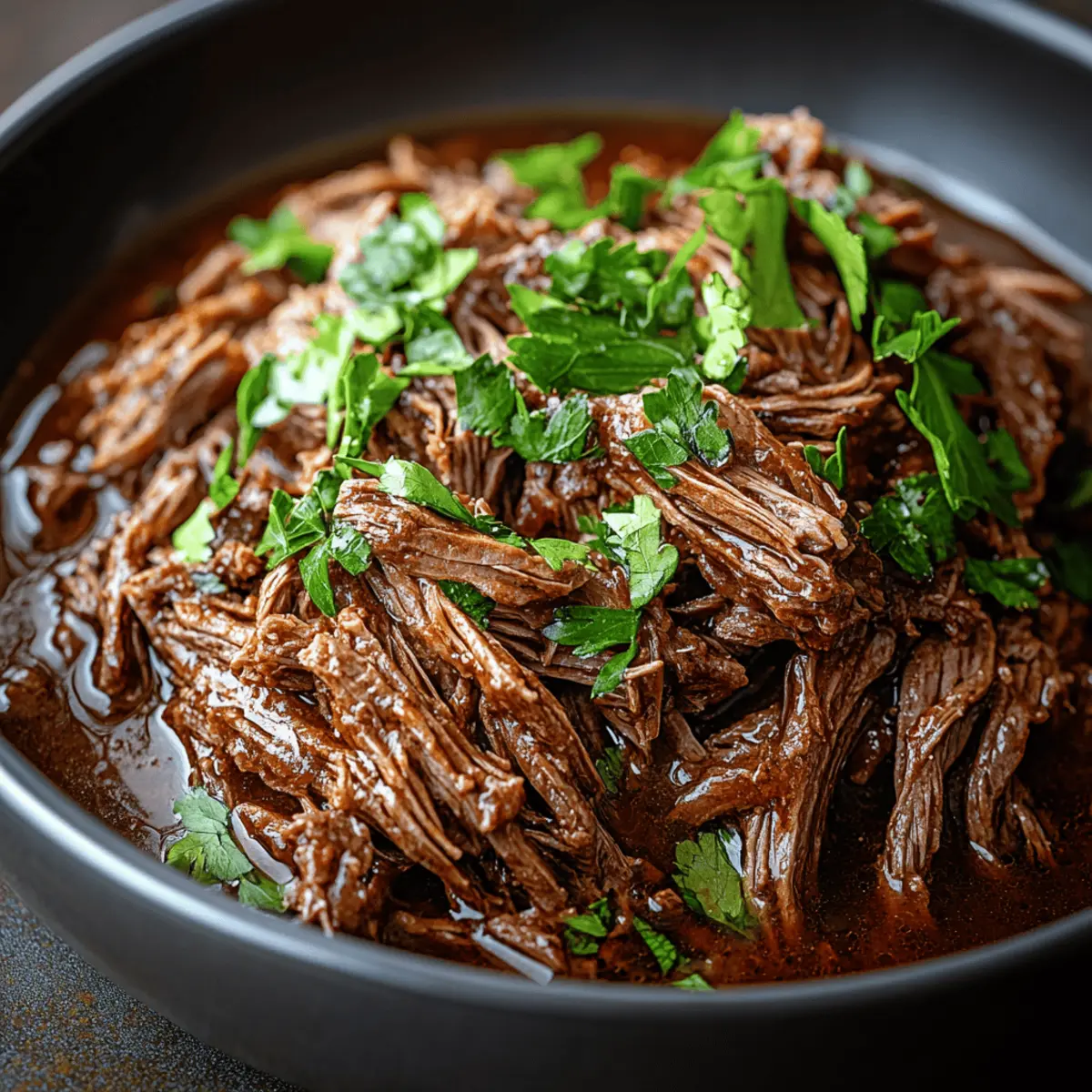 Slow Cooker Shredded Beef