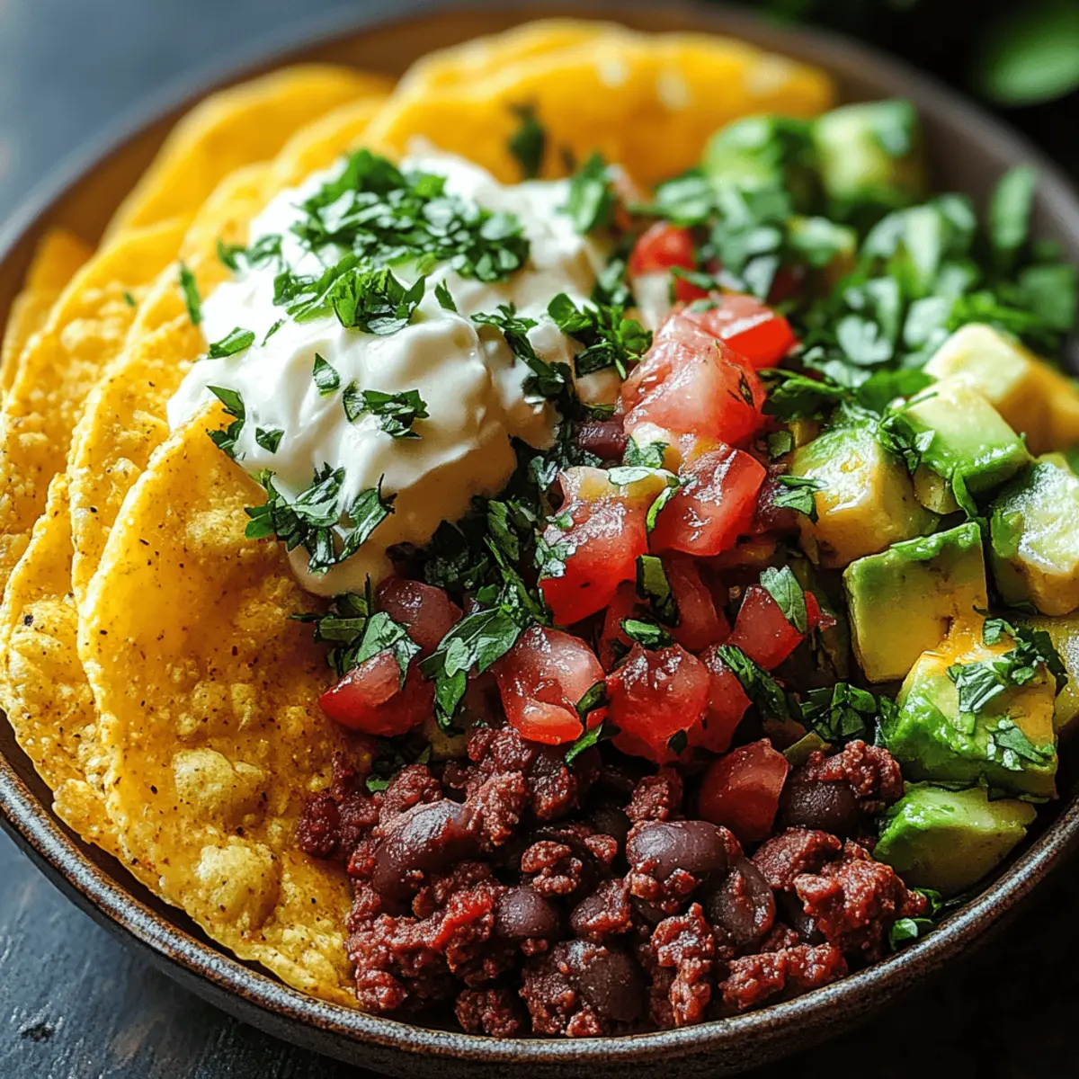 Beef Taco Salad Bowls