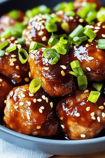 Asian Crockpot Meatballs