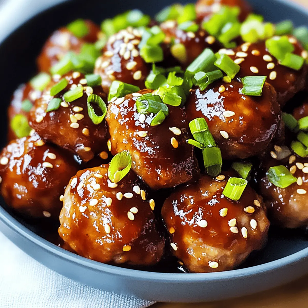Asian Crockpot Meatballs