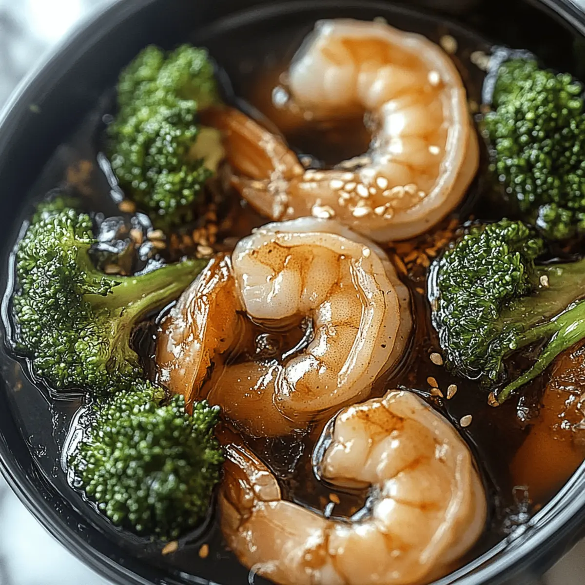 Honey Garlic Shrimp and Broccoli