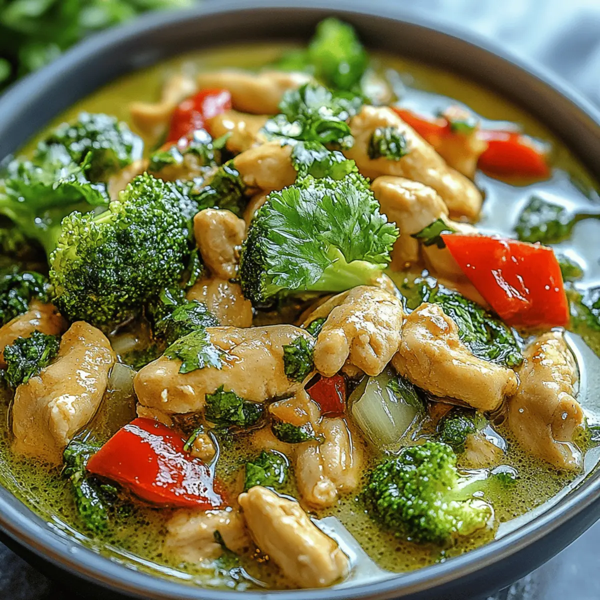 Ground Chicken Thai Green Curry