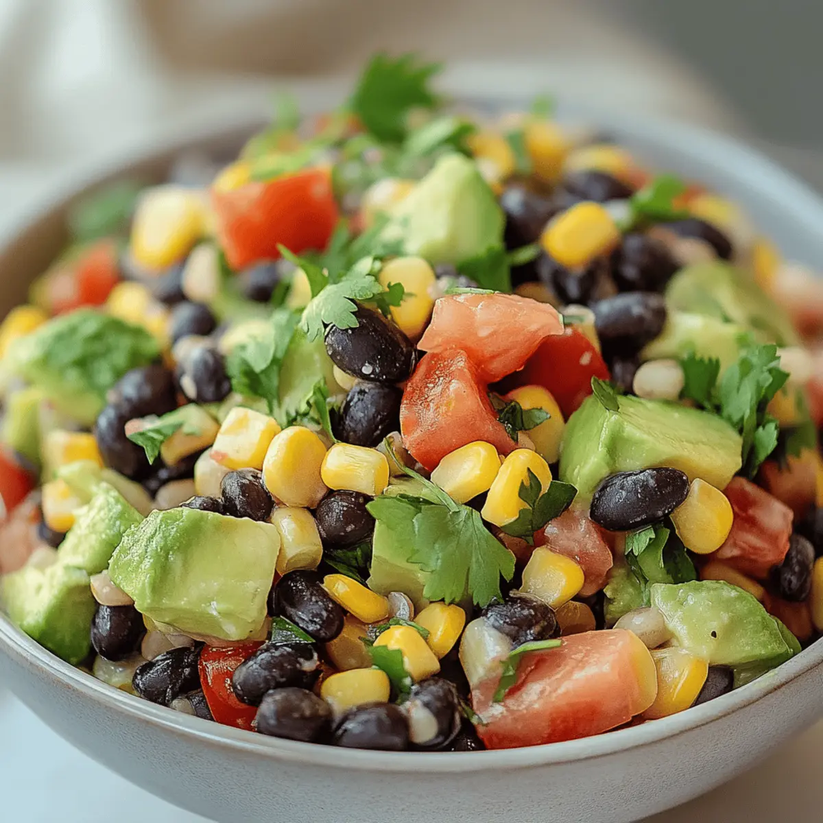 Black Bean Corn Avocado Salad