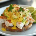 Crab Avocado Eggs Benedict