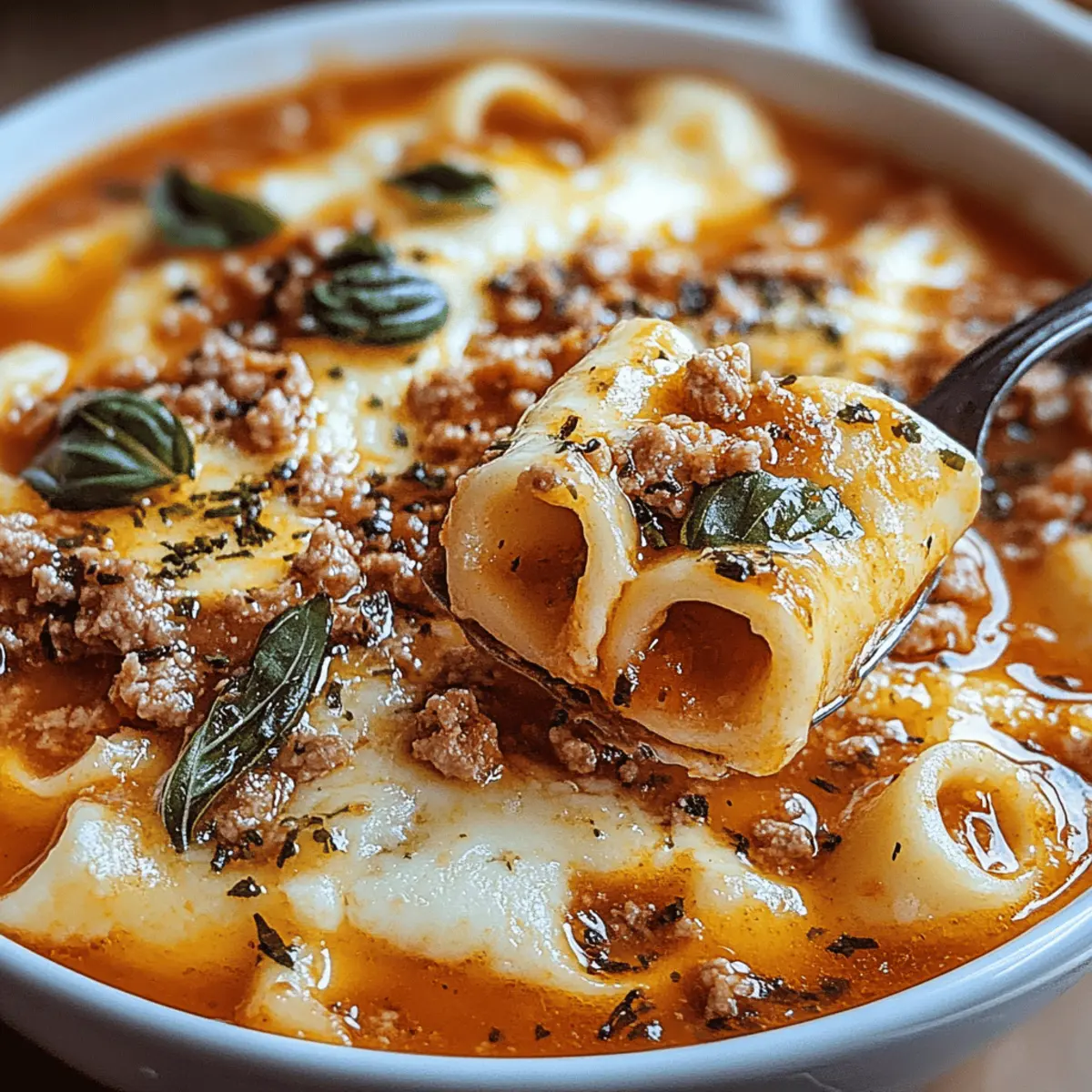 Cozy Lasagna Soup