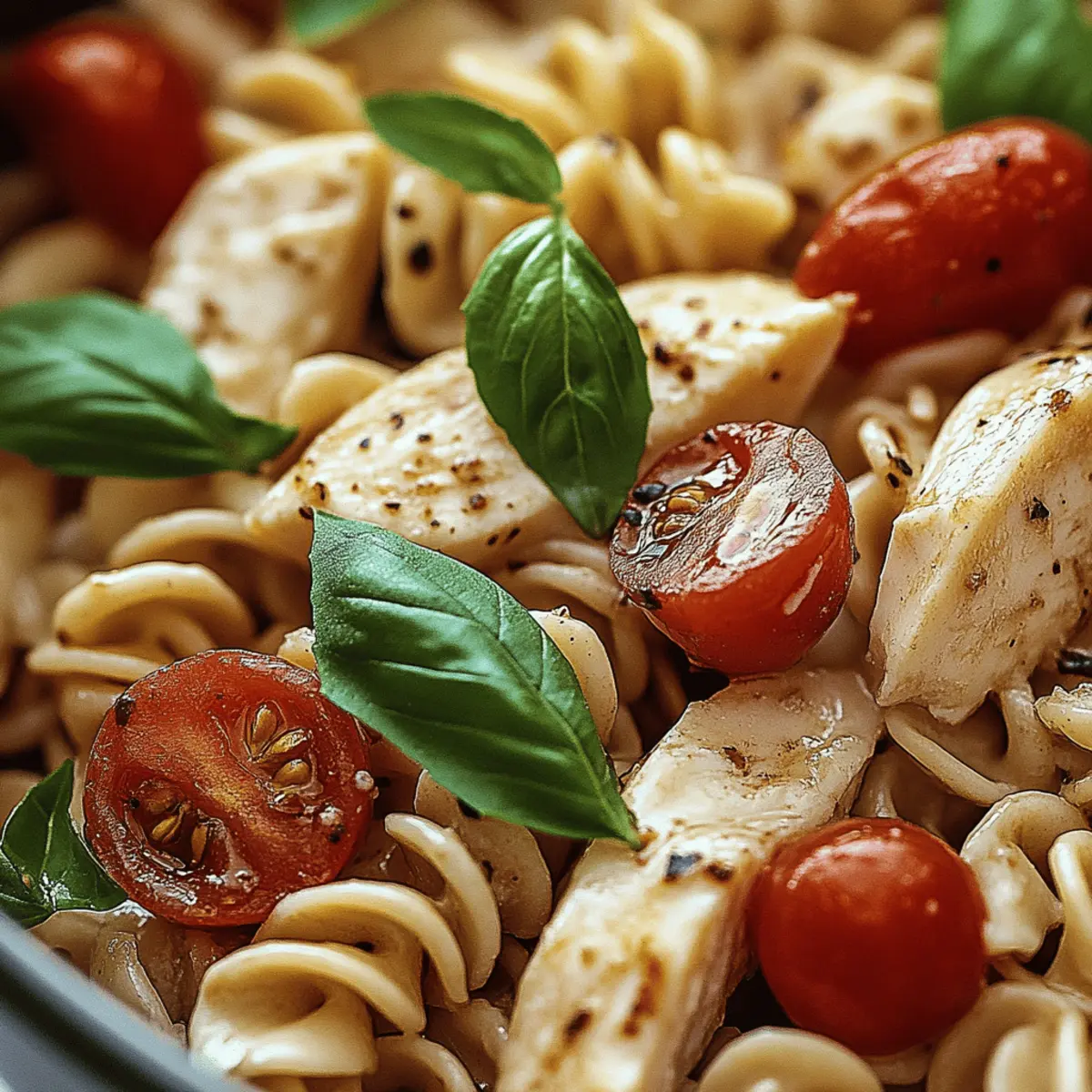 Caprese Chicken Pasta