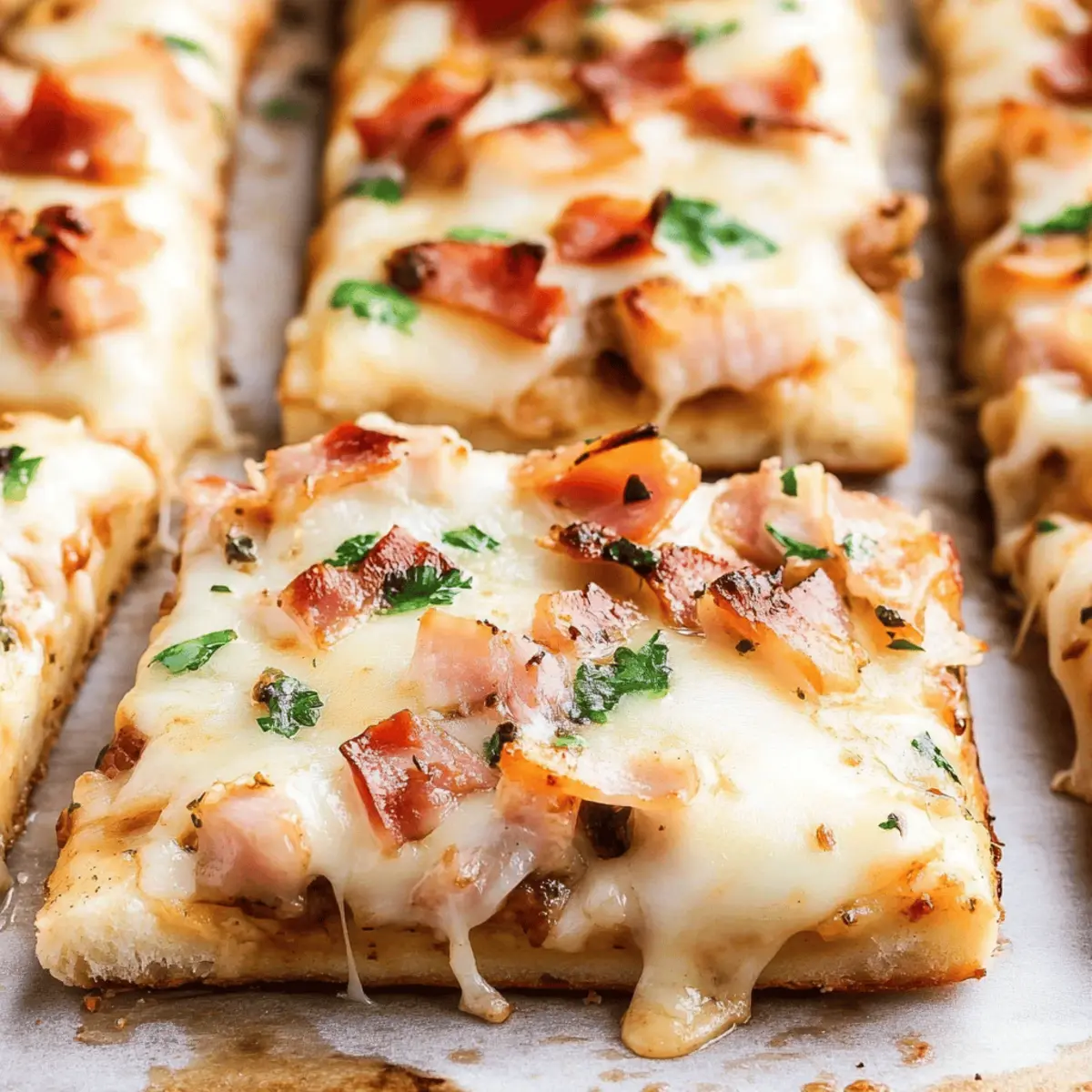 Garlic Parmesan Chicken Pizza