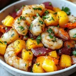 Mango Pineapple Shrimp Salad