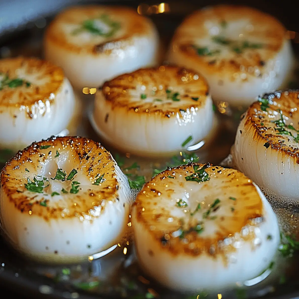 Pan Seared Garlic Butter Scallops