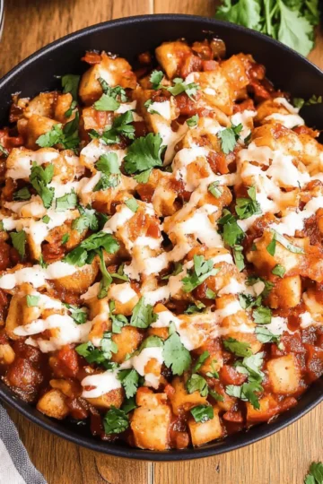 BBQ Chicken Potato Skillet