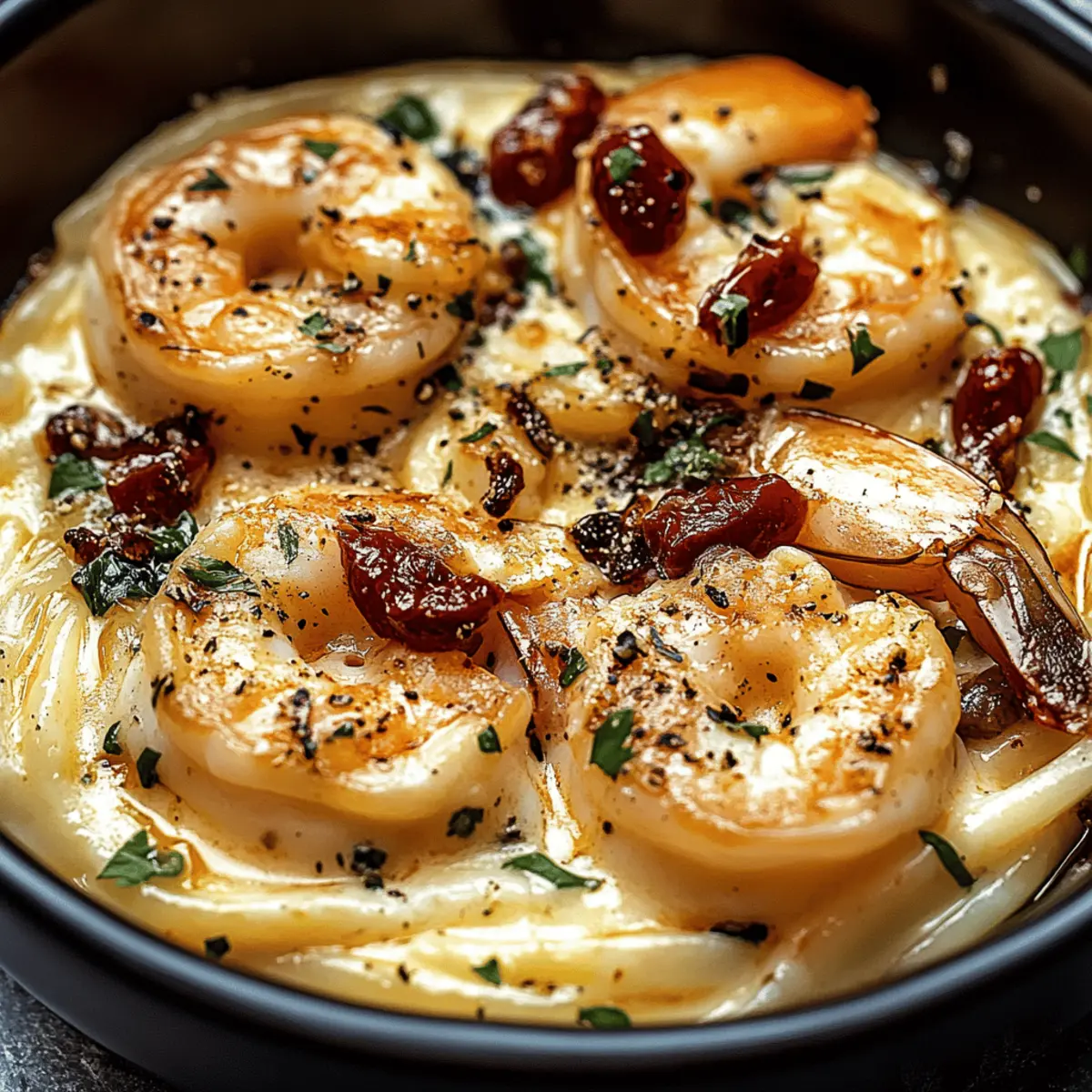 Shrimp Pasta with Sun-Dried Tomatoes Mascarpone