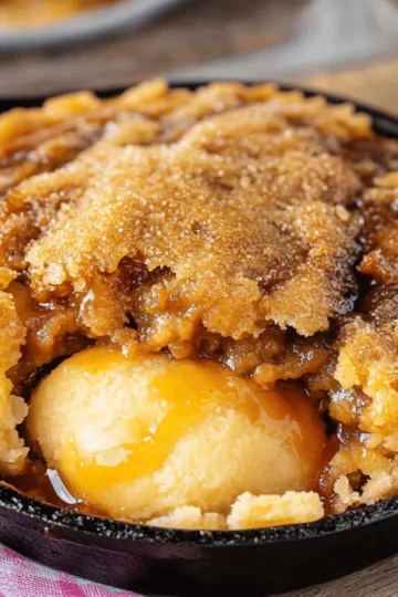 Skillet Peach Cobbler
