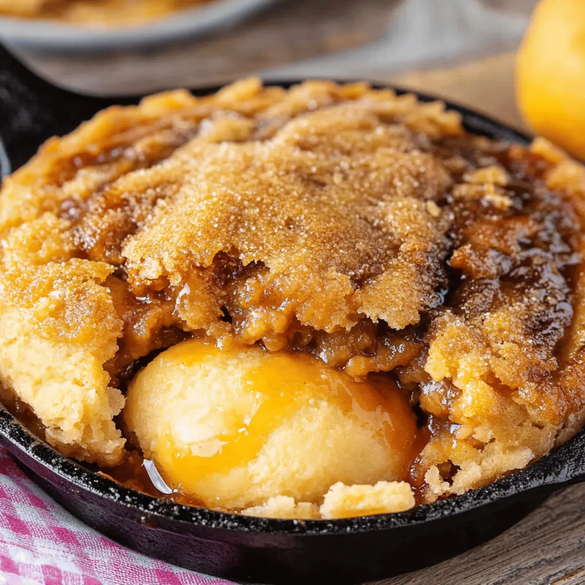 Skillet Peach Cobbler