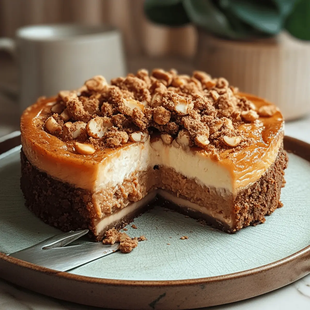 Apple Crumble Cheesecake