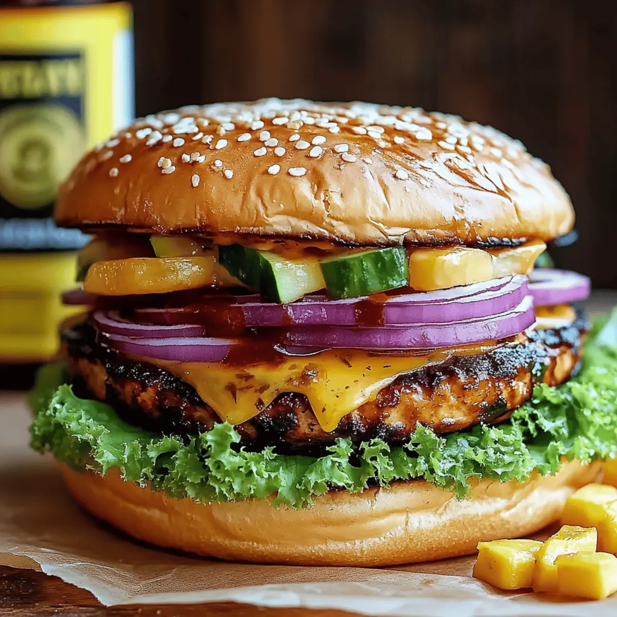 Hawaiian BBQ Chicken Sandwiches