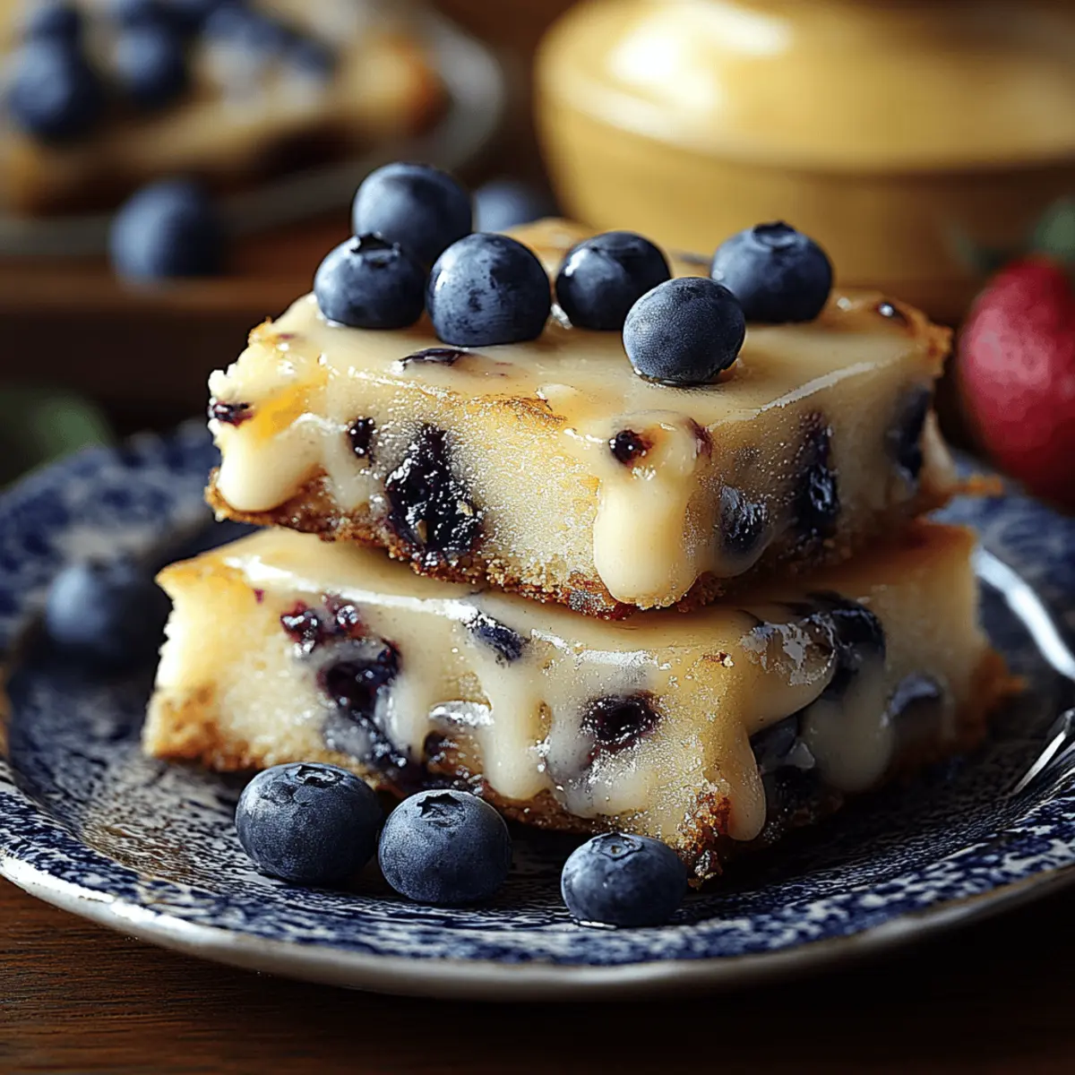 Blueberry Biscuits with Zesty Lemon Glaze