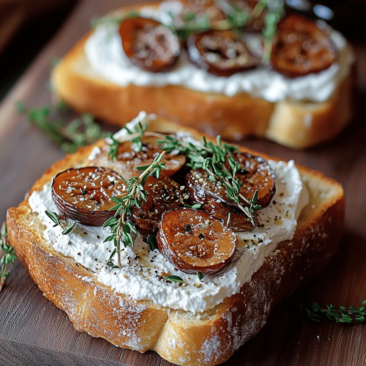 Caramelized Fig and Ricotta Toast