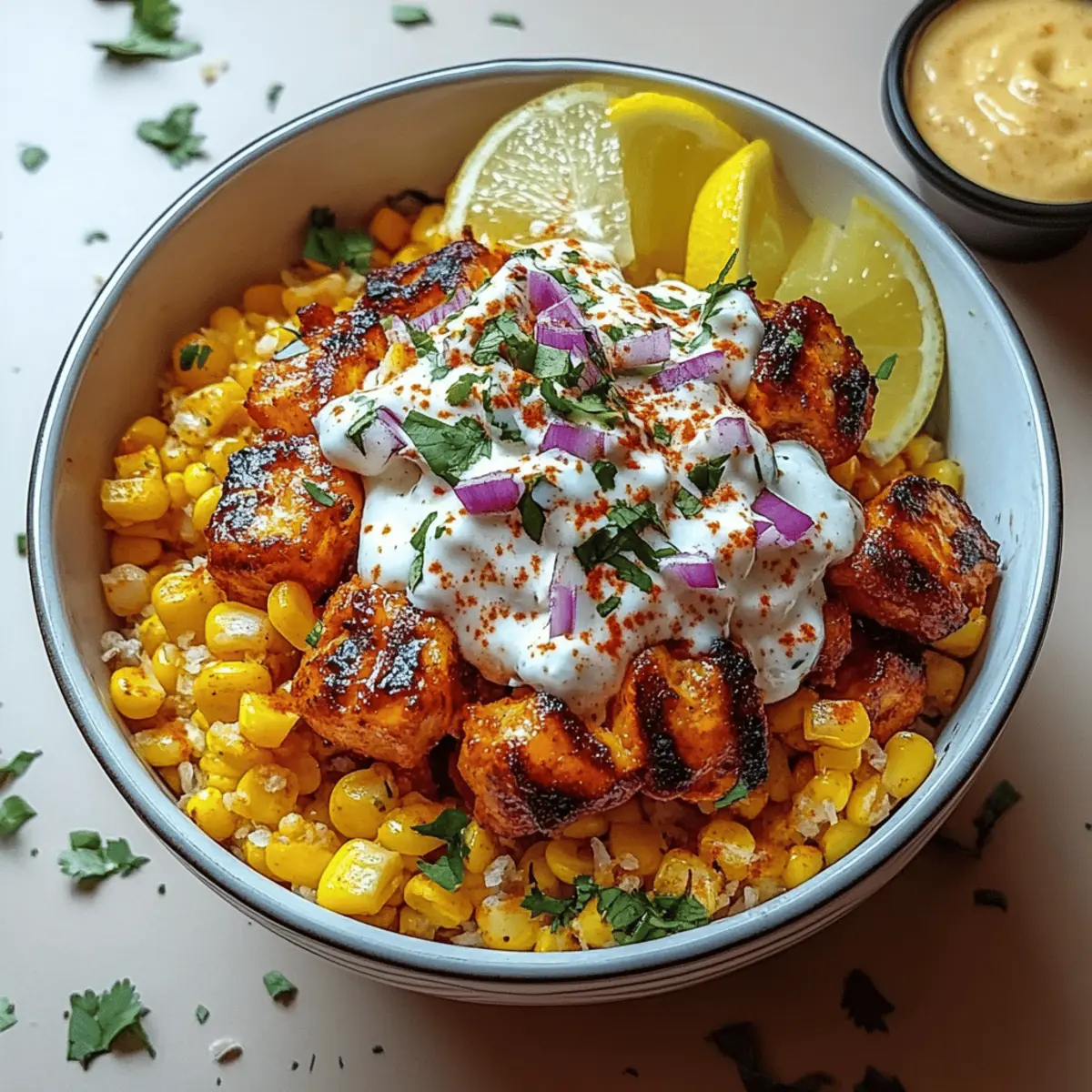 Street Corn Chicken Bowl