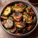 Maple-Glazed Brussels Sprouts with Beef