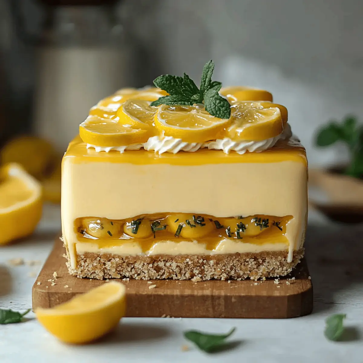 Vegan Lemon Cheesecake
