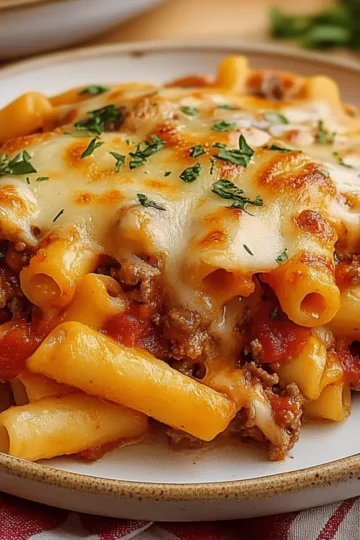 Italian Sausage Baked Ziti