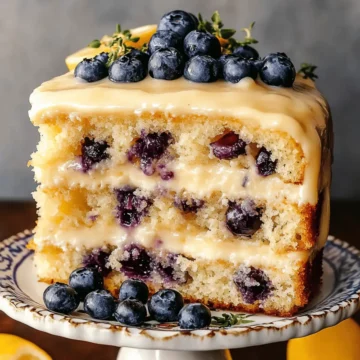 Lemon Blueberry Layer Cake