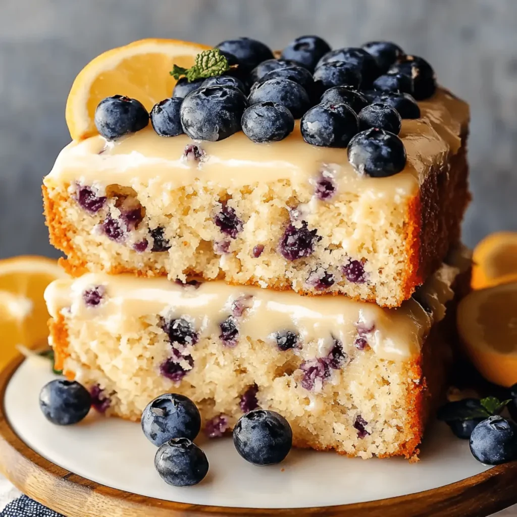 Lemon Blueberry Layer Cake