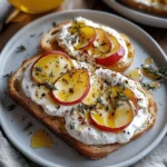 Apple and Honey Burrata Toast