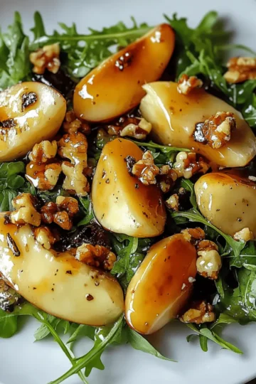 Caramelized Pear and Blue Cheese Salad