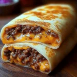 Cheesy Beef Wraps