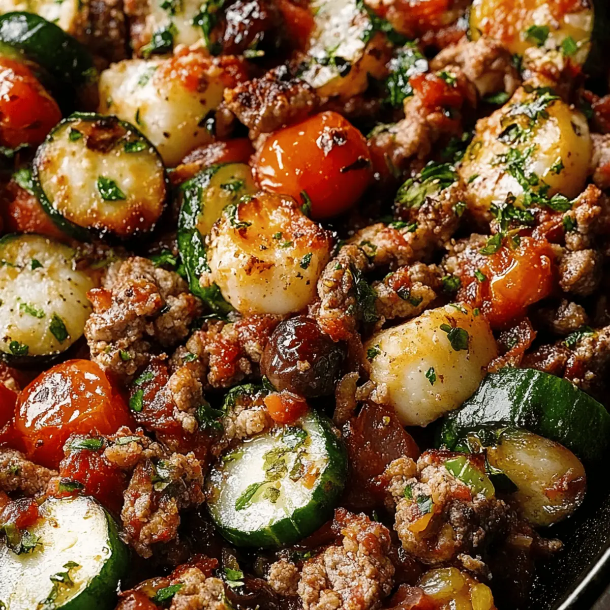 Mediterranean Ground Beef Stir-Fry