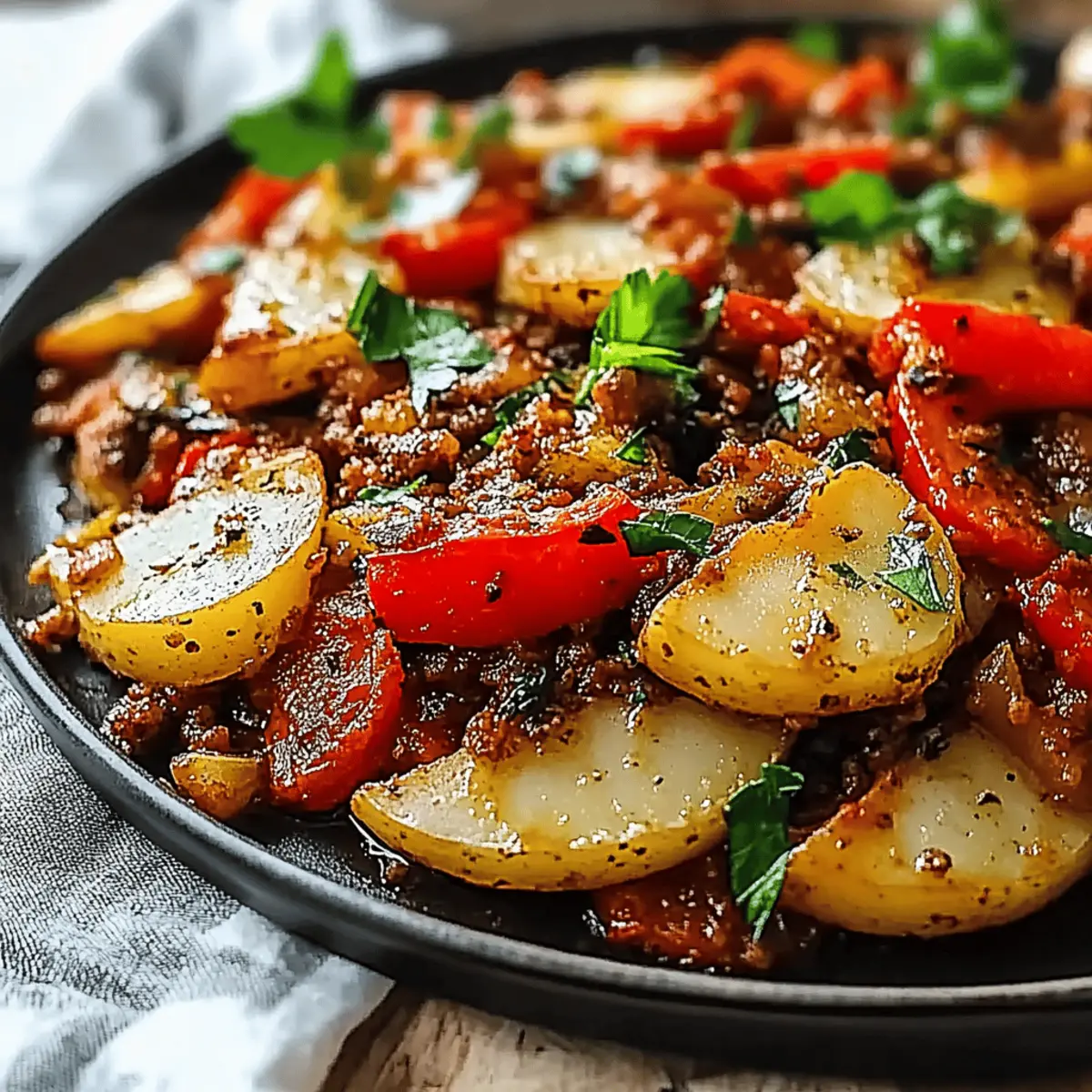 Mediterranean Ground Beef Stir Fry