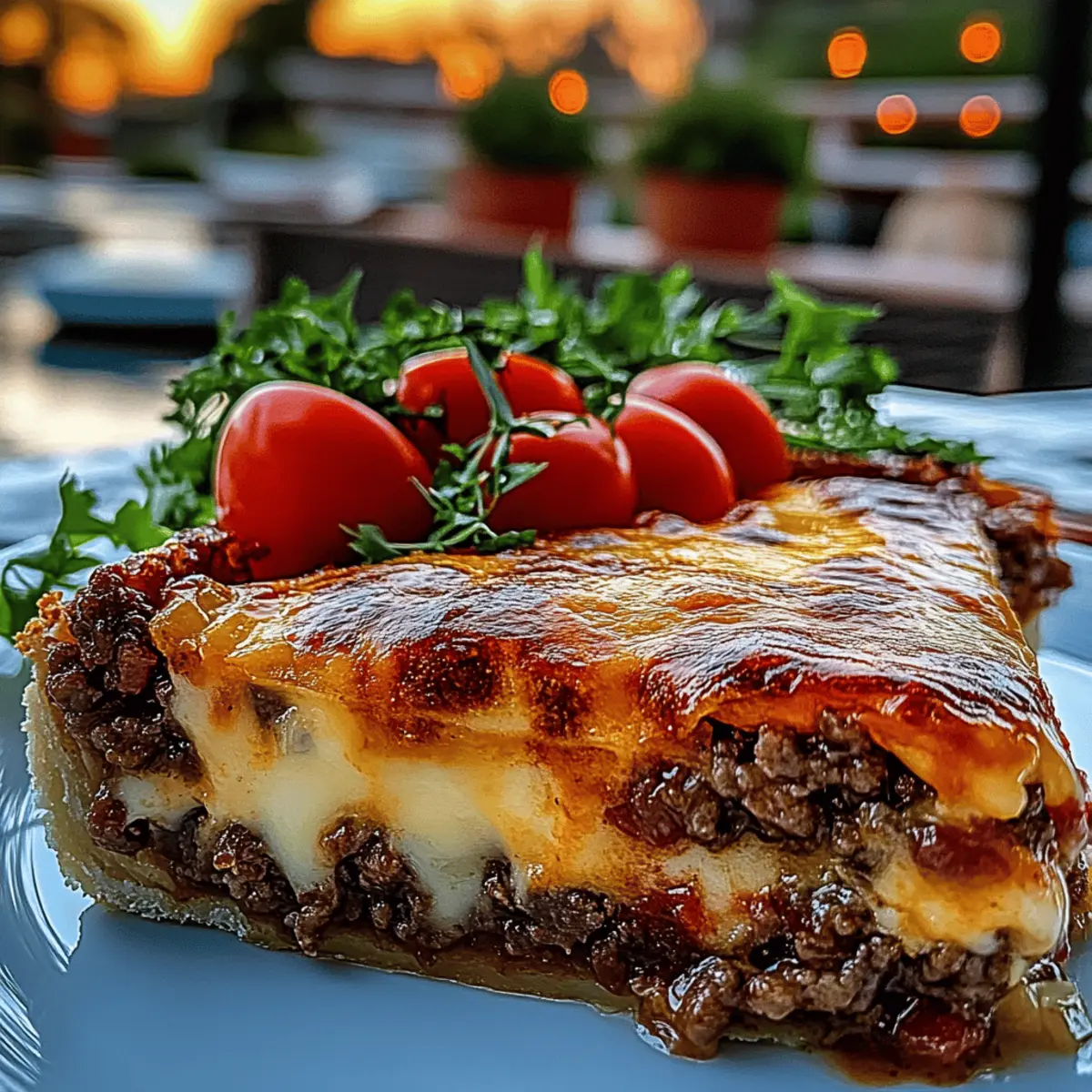 One Pan Cheeseburger Pie Dinner