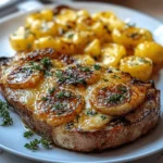 Ribeye Steak Cheesy Scalloped Potatoes