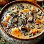 Savory Wild Rice Mushroom Soup