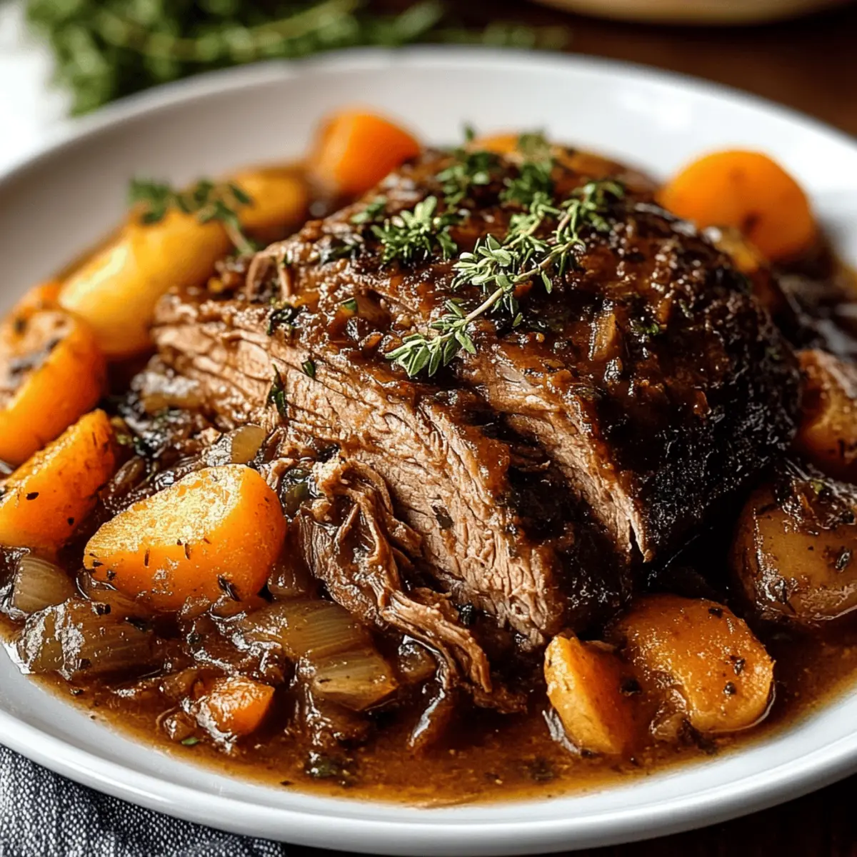 Slow-Cooked Pot Roast with Vegetables