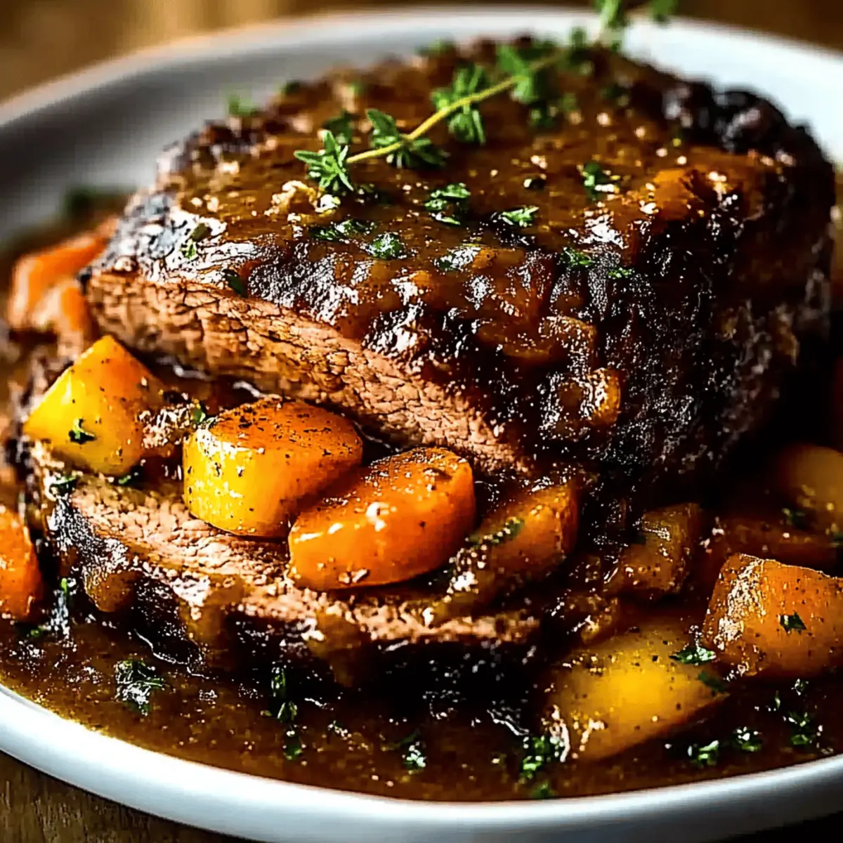 Slow-Cooked Pot Roast with Vegetables