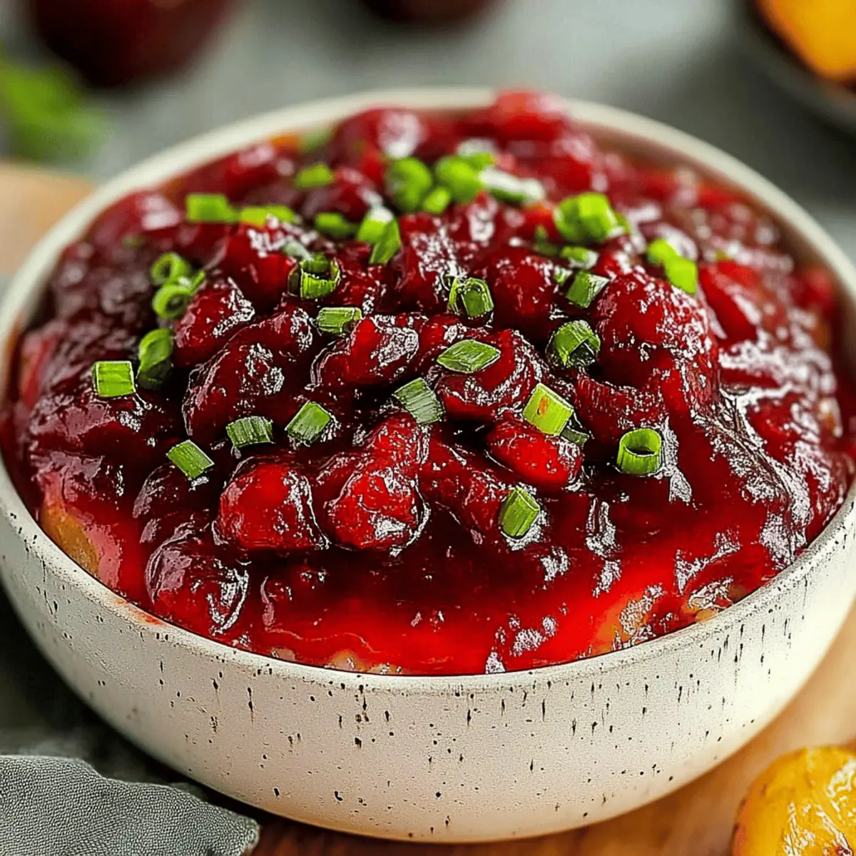 Spiced Cranberry Sauce