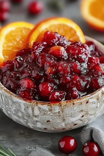 Zesty Maple Orange Cranberry Sauce