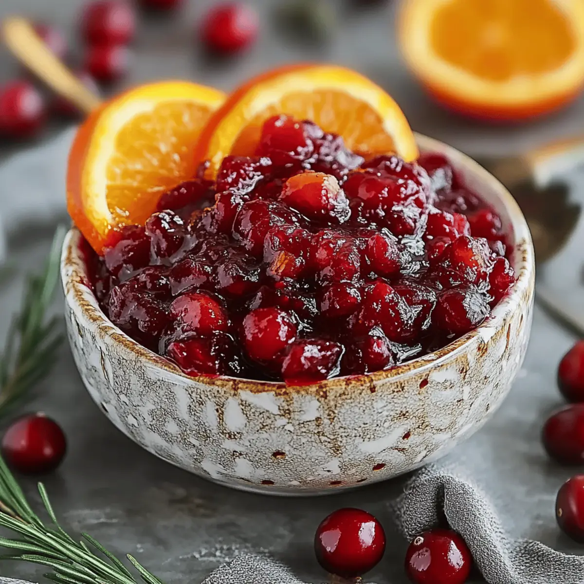 Zesty Maple Orange Cranberry Sauce