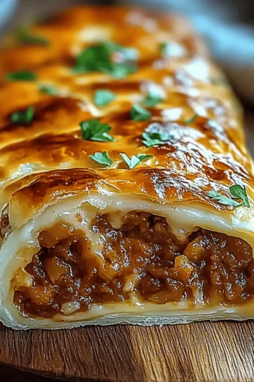 Cheesy Ground Beef Roll