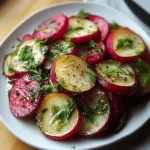 Crisp Cucumber and Beetroot Salad with Herb Dressing