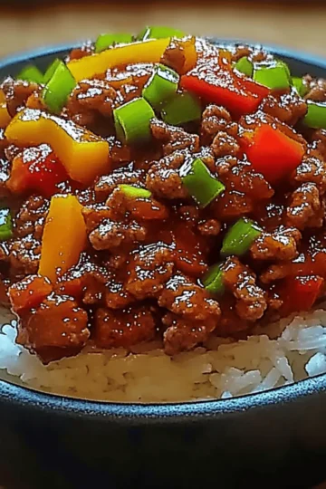 Beef Pepper Rice Bowl