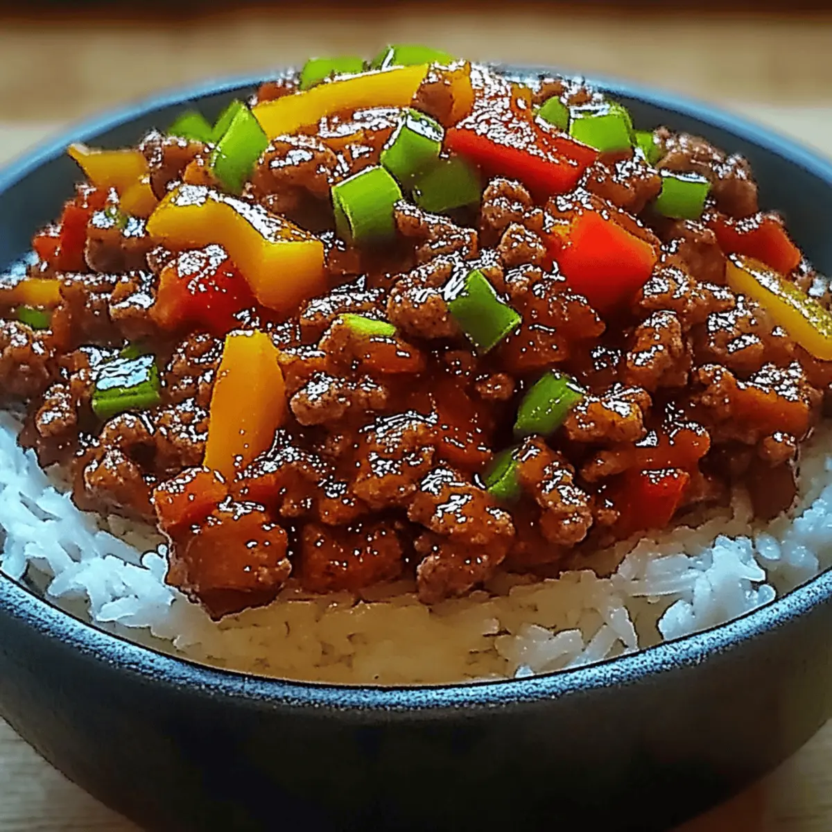 Beef Pepper Rice Bowl
