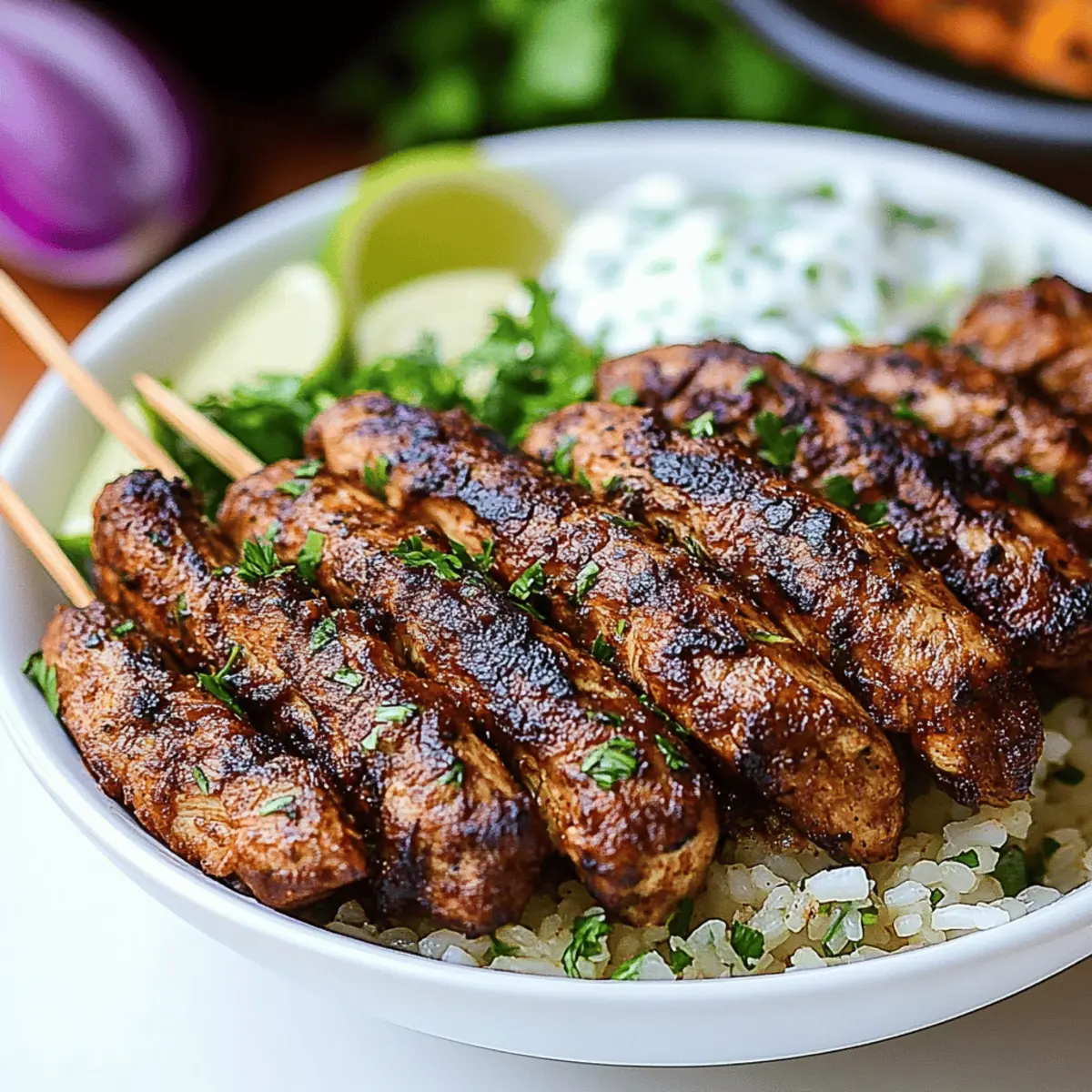Beef Kafta Kebabs
