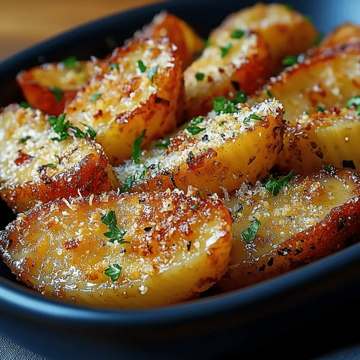Parmesan Garlic Potato Wedges