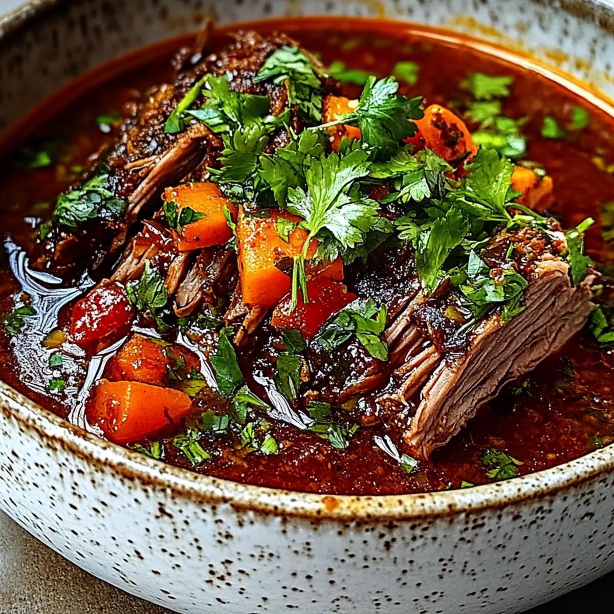 Birria with Rich Chile Sauce