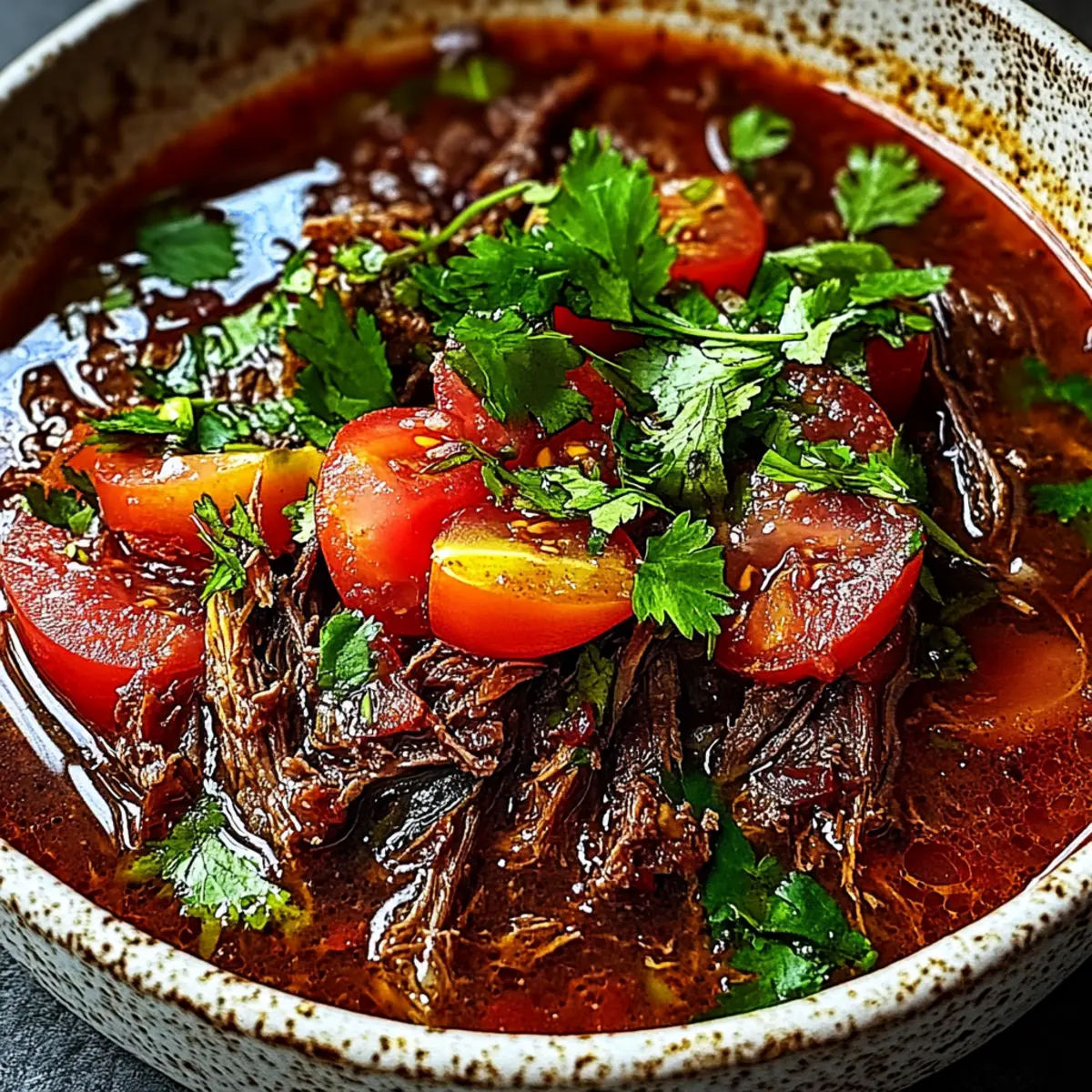 Birria with Rich Chile Sauce