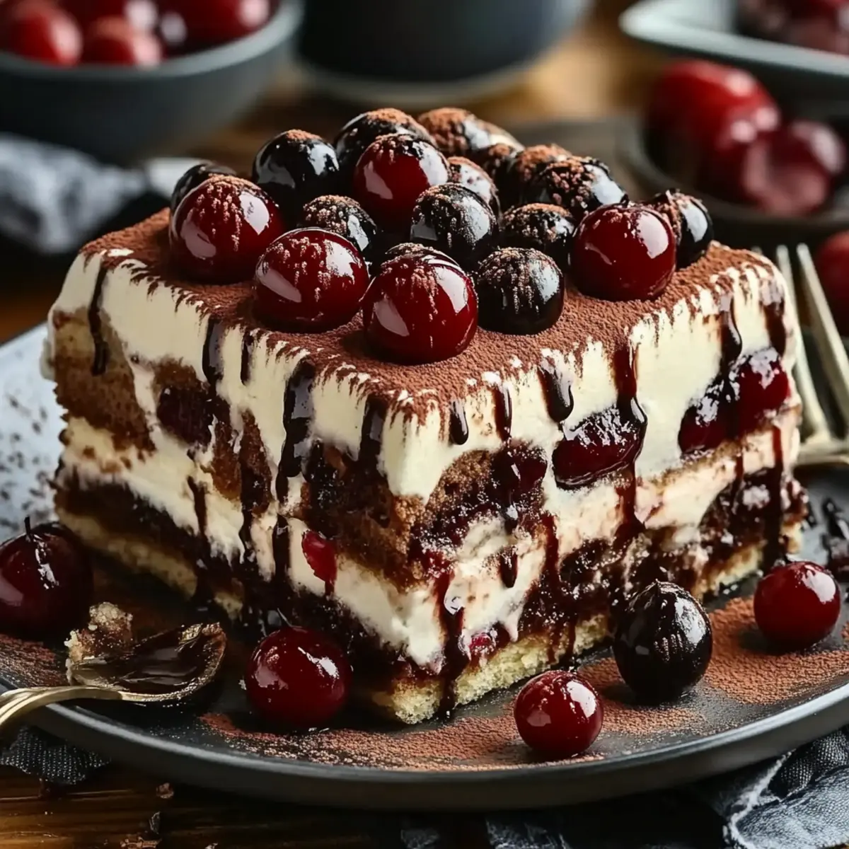 Black Forest Tiramisu