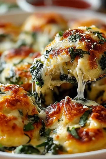 Cheesy Spinach And Ricotta Dumplings